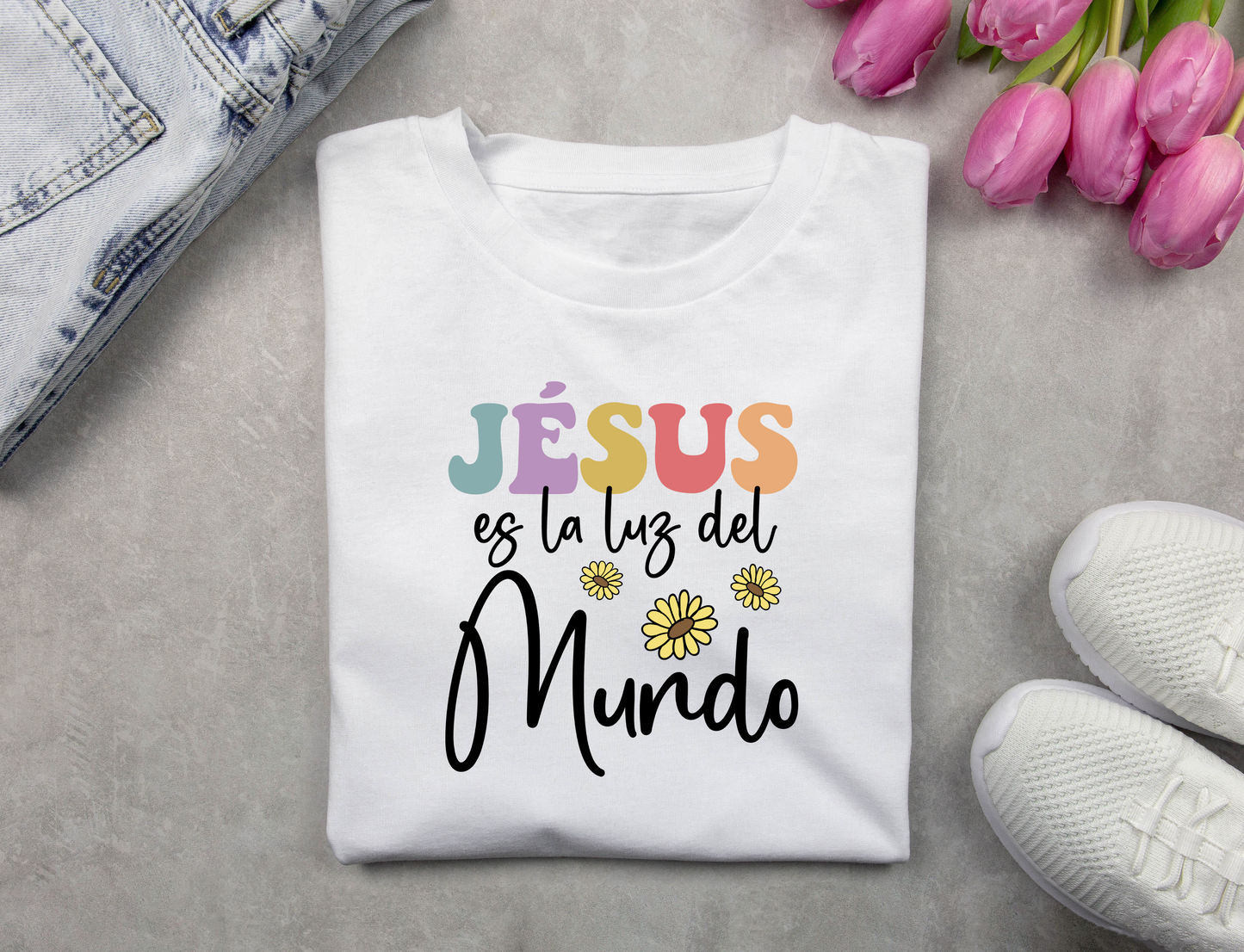 T shirt Jesus es la Luz del Mundo