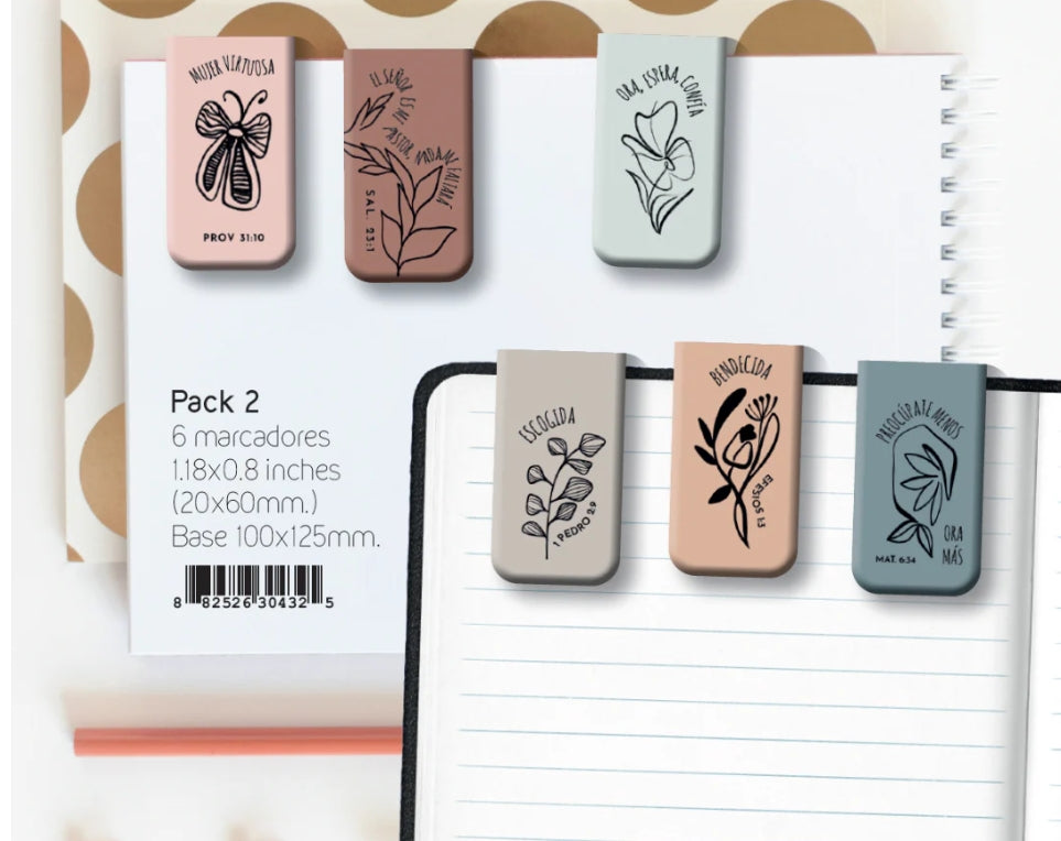 Marcadores magnéticos (pastel)