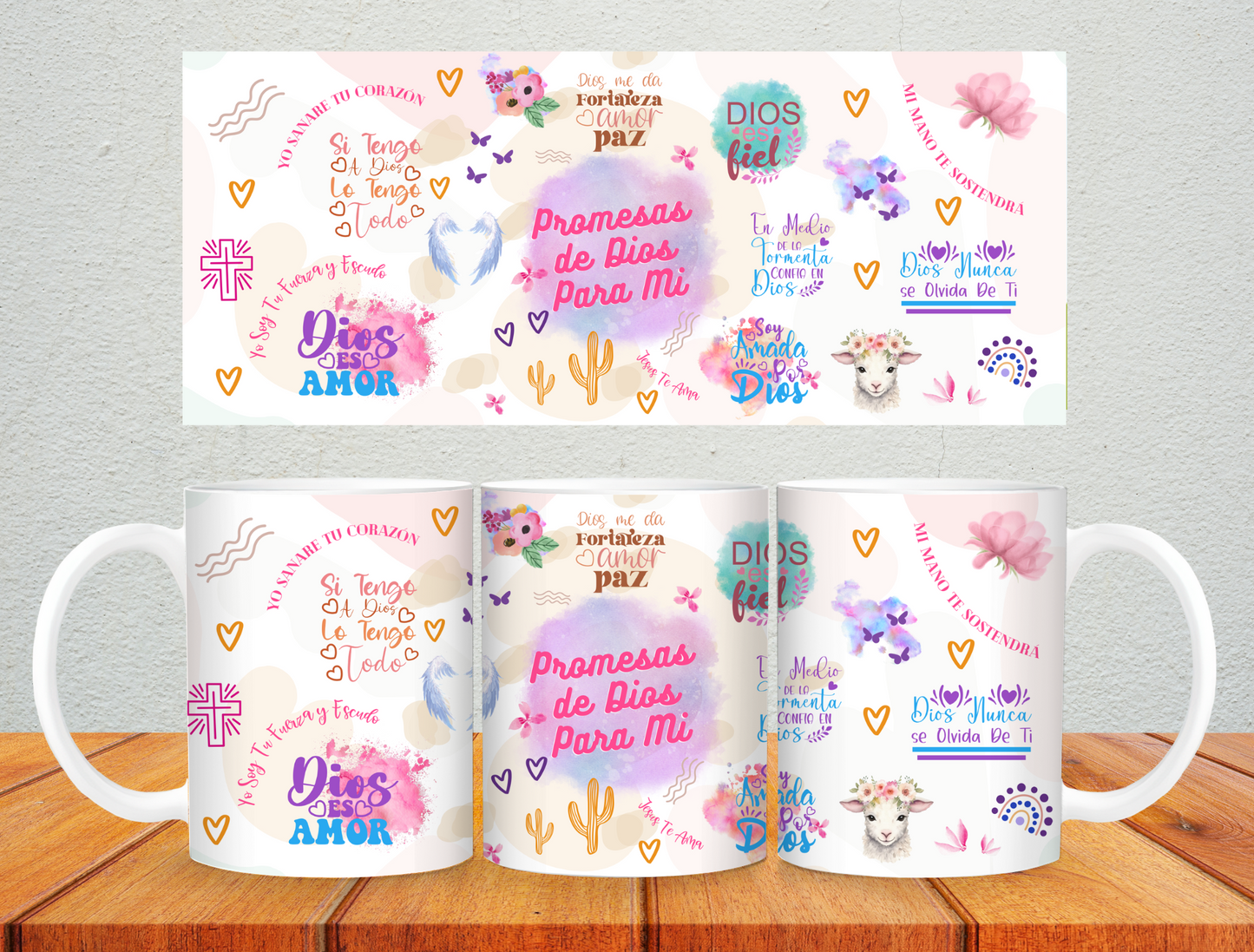 Taza 11oz Promesas de Dios para mi