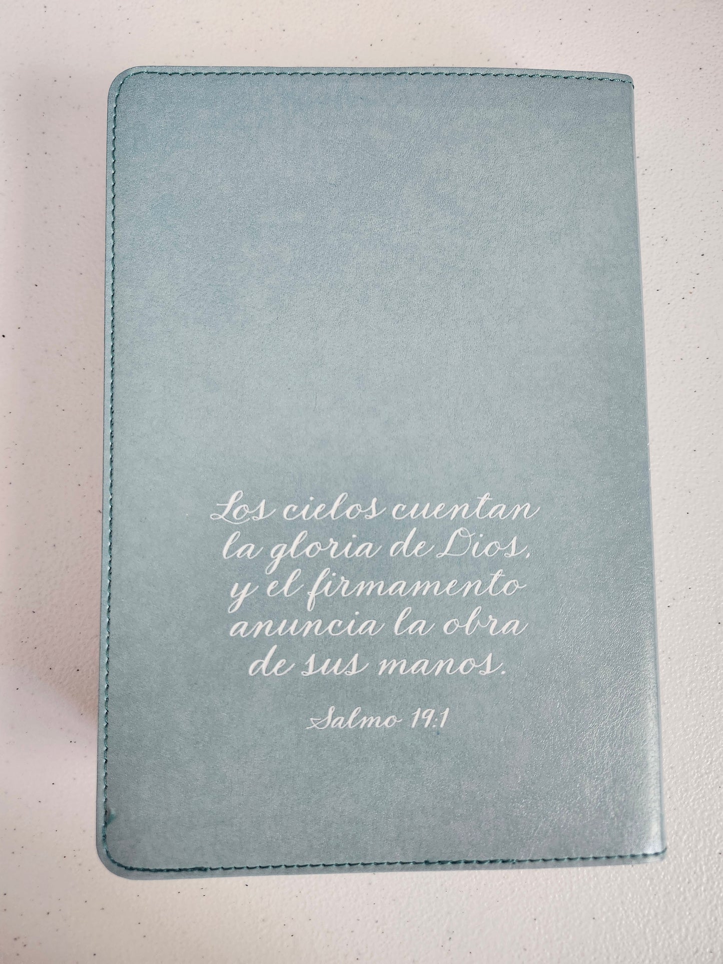 Biblia RVR 1960 Letra Grande, Tamaño Manual | Edición Especial, Aqua, Simil Piel
