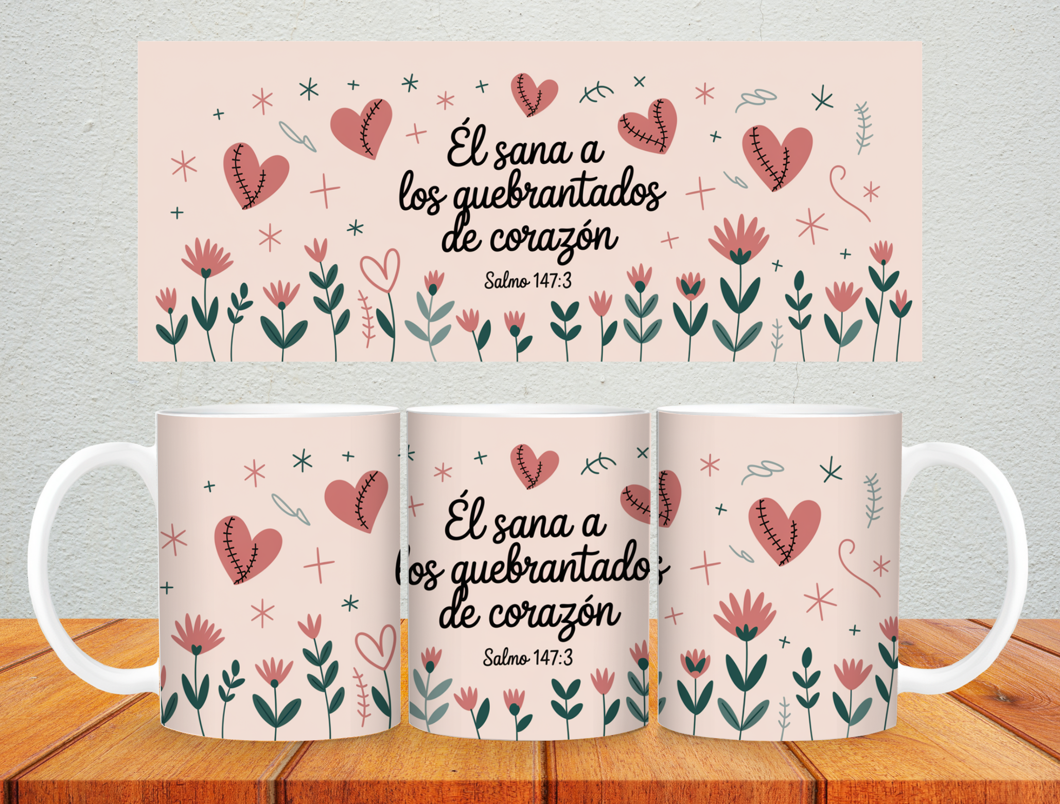 Taza | El sana a los quebrantados de corazón