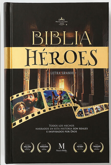 Biblia Heroes RVR 1960 Negra (Tapa Dura)