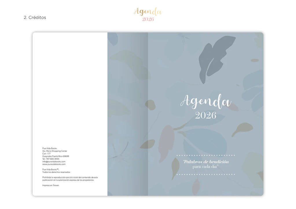 Agenda 2026 / Floral Tapa Dura