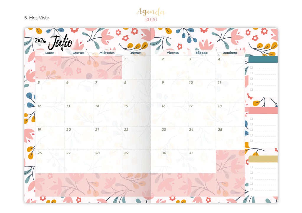 Agenda 2026 / Floral Tapa Dura