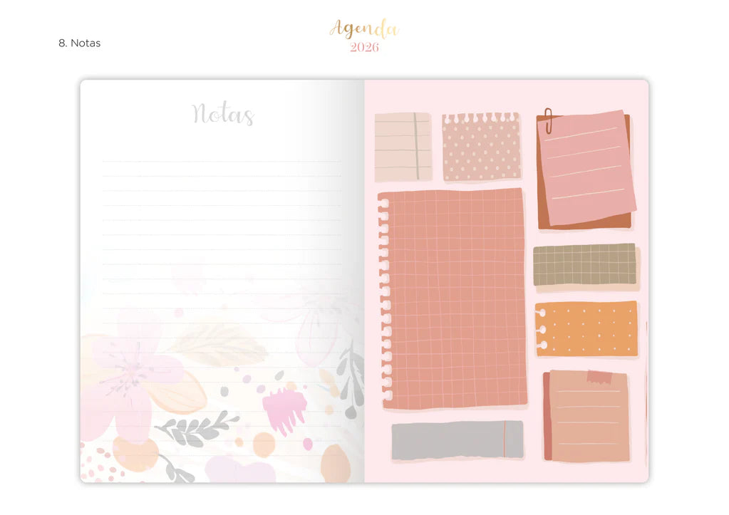 Agenda 2026 / Floral Tapa Dura