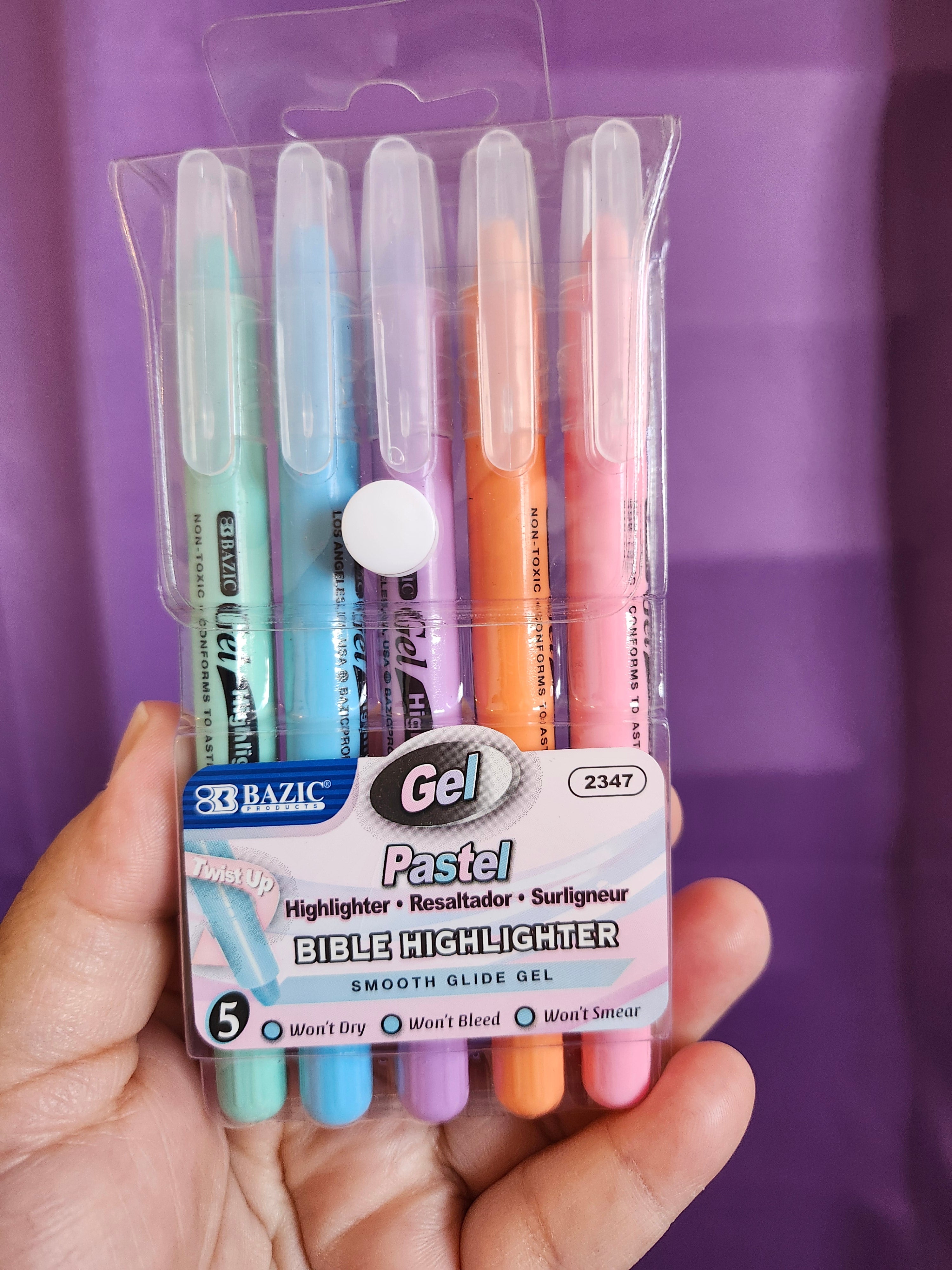 Resaltador De Biblias (colores pasteles)