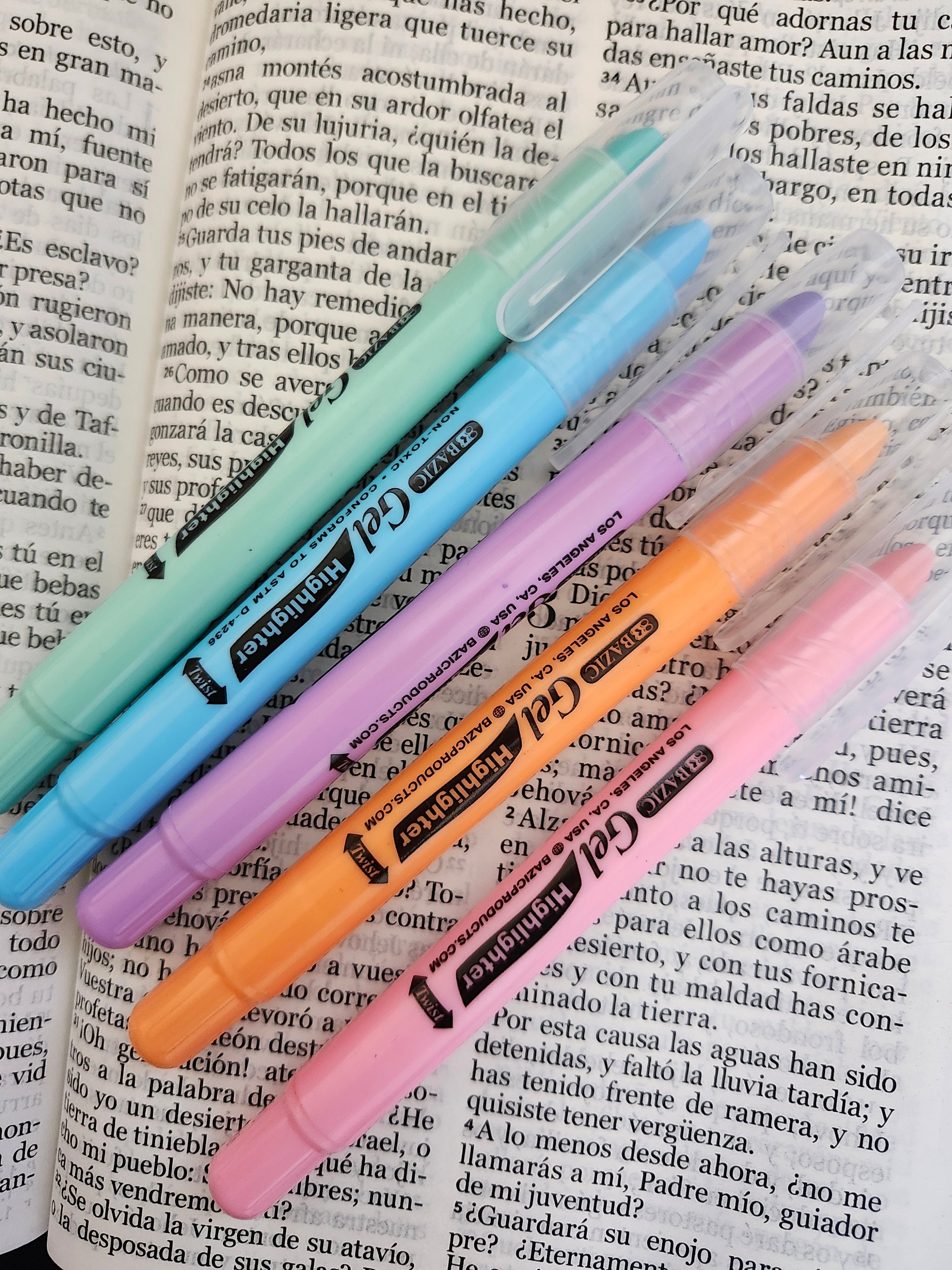 Resaltador De Biblias (colores pasteles)