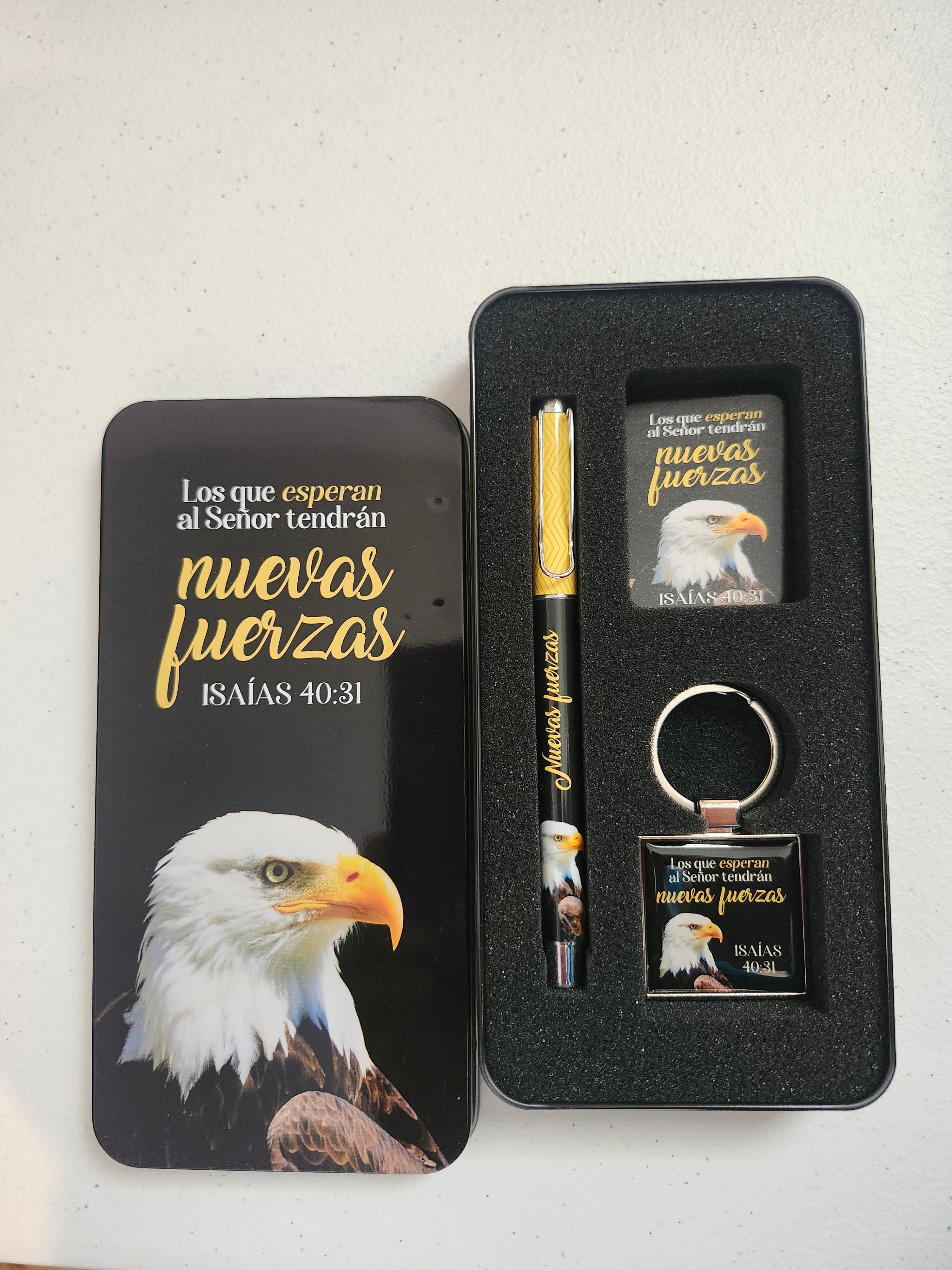 Set de Bolígrafo, Llavero y Tarjeta | Nuevas Fuerzas