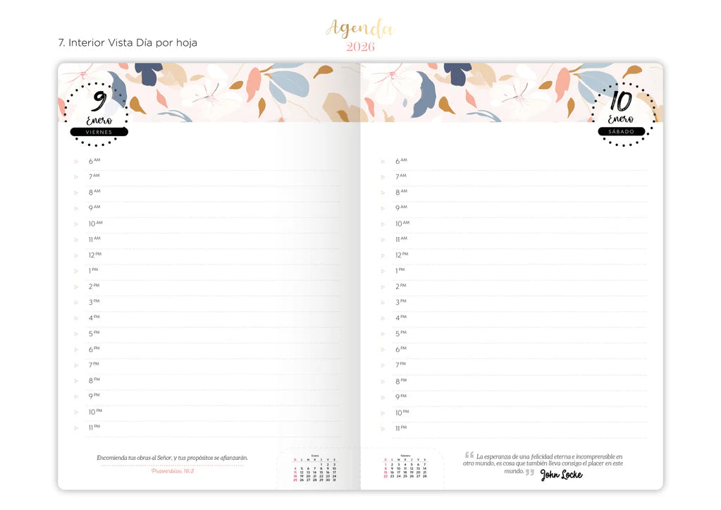 Agenda 2026 / Floral Tapa Dura