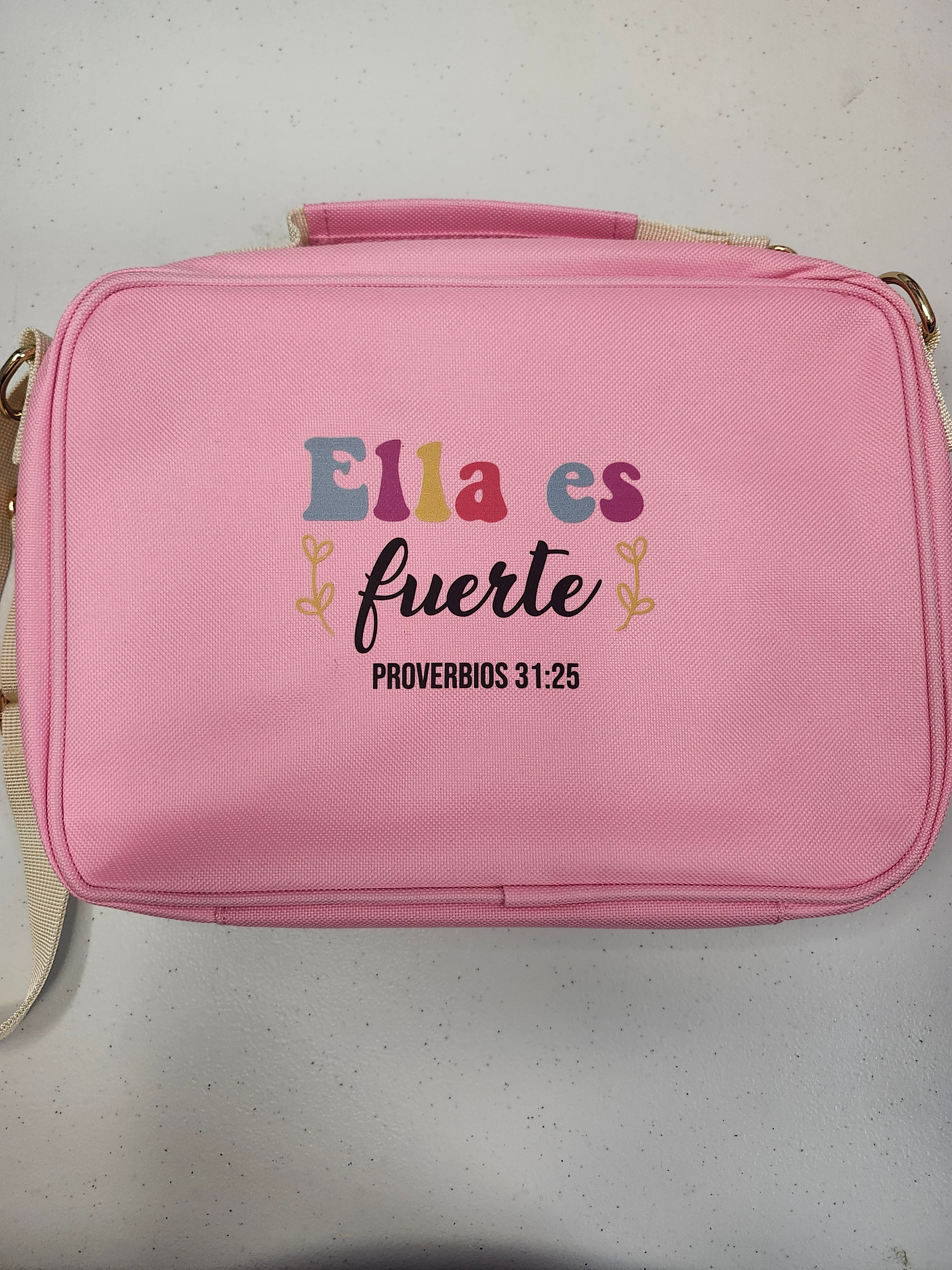 Funda para Biblia personalizada tipo cartera|Color Rosa| Tamaño Mediano
