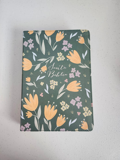 Biblia RVR 1960 Letra Grande, Tamaño Manual | Edición Especial, Verde, Simil Piel