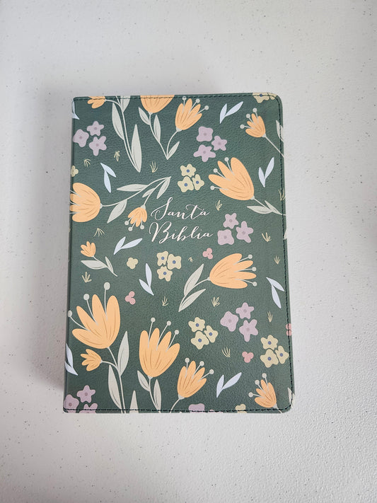 Biblia RVR 1960 Letra Grande, Tamaño Manual | Edición Especial, Verde, Simil Piel