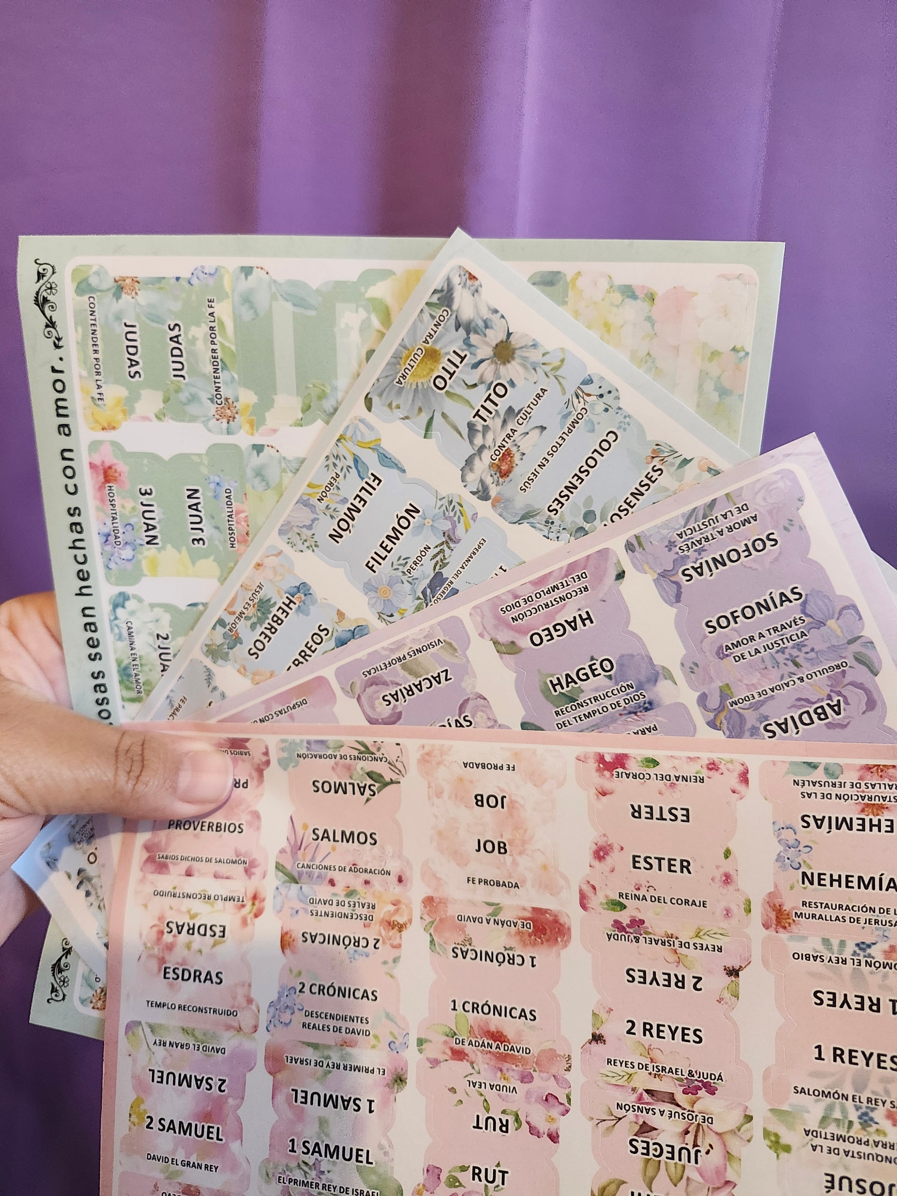 Pestañas para Biblia | Floral