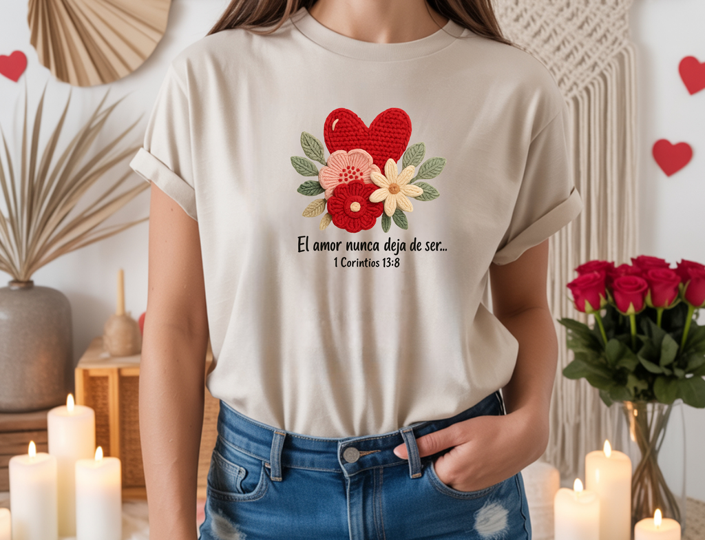 Camisa 1 Corintios 13:8