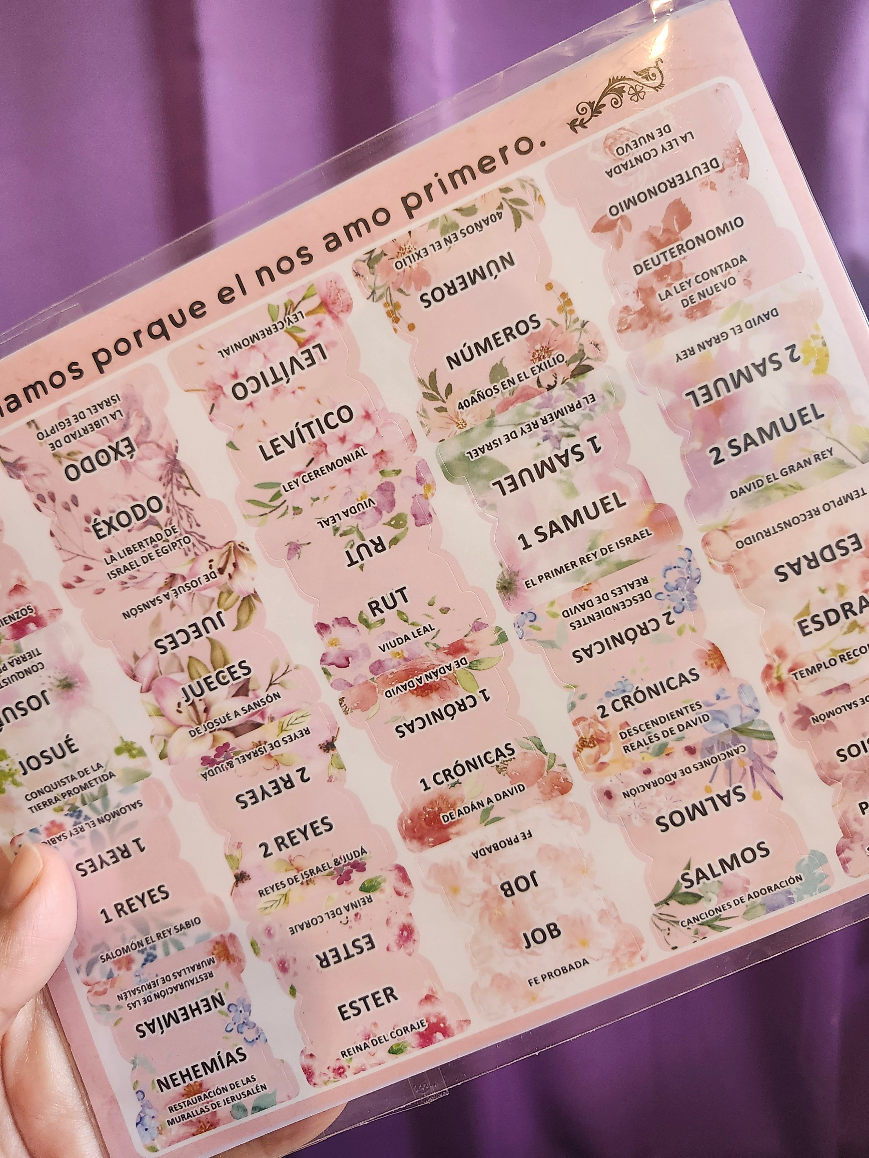 Pestañas para Biblia | Floral