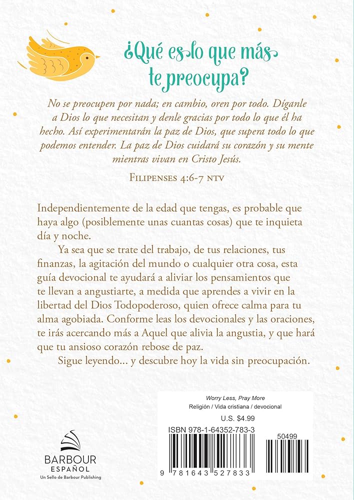 Preocúpate Menos y Ora Más