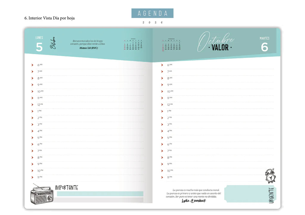 Agenda 2026 / Negra Tapa Dura